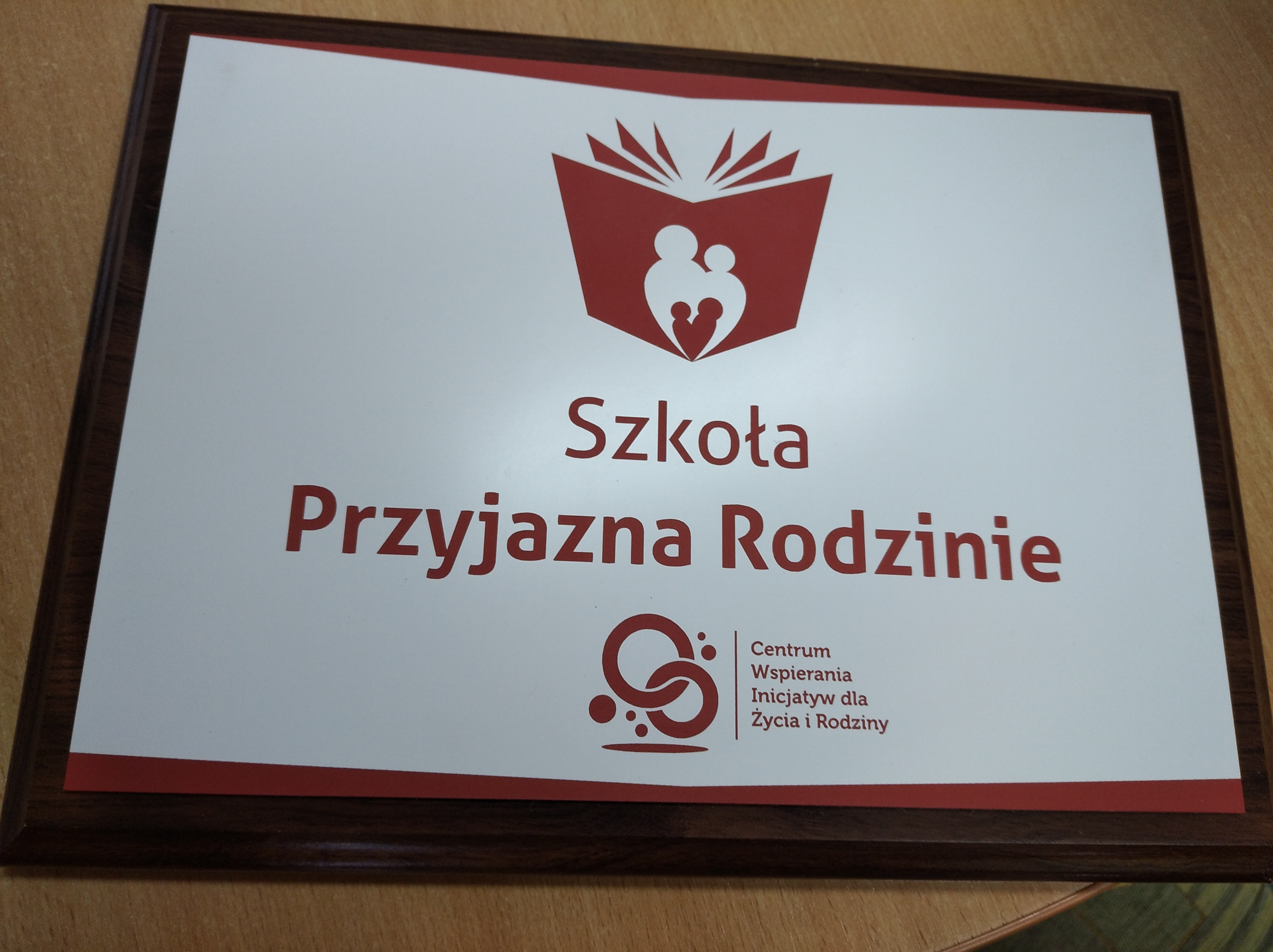 Certyfikat ,, Szkoła Przyjazna Rodzinie".